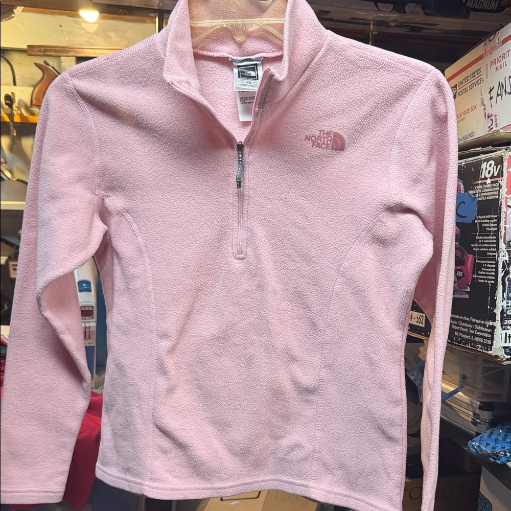 The North Face Pink Quarter-Zip Fleece Pullover